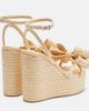 Mach & Mach Mach & Mach Le Cadeau raffia espadrille wedges - 3