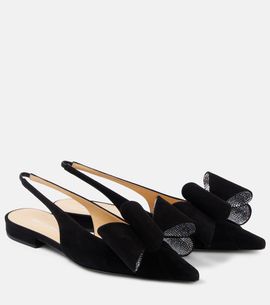 Mach & Mach Mach & Mach Le Cadeau suede ballet flats