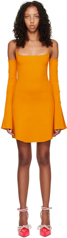 MACH & MACH MACH & MACH Orange Amelie Minidress