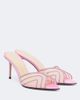 Mach & Mach Mach & Mach Rainbow embellished mesh mules - 1