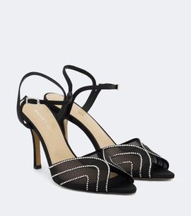 Mach & Mach Mach & Mach Rainbow embellished mesh sandals