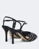 Mach & Mach Mach & Mach Rainbow embellished mesh sandals - 3