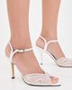 MACH & MACH MACH & MACH Rainbow Trim Satin Sandals White - 3