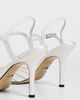 MACH & MACH MACH & MACH Rainbow Trim Satin Sandals White - 4