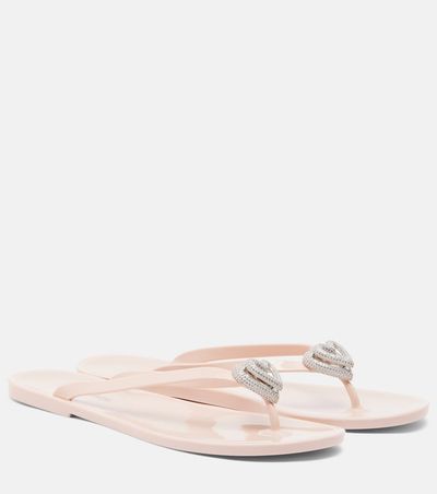 Mach & Mach Mach & Mach Riviera embellished thong sandals