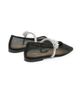 Mach & Mach Women's Lotus Flower Jewelled Mesh Ballet Flats - 3