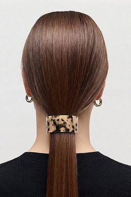MACHETE MACHETE Italian Acetate French Pony Barrette in Blonde Tortoise, Women's at Urban Outfitters