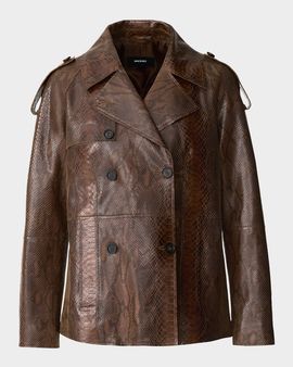 Mackage Dolores-SNK Double-Breasted Leather Jacket