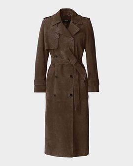 Mackage Gael Maxi Suede Trench Coat