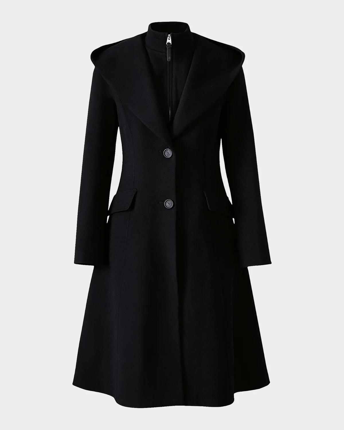 Mackage Gloria Wool Removable Bib Coat
