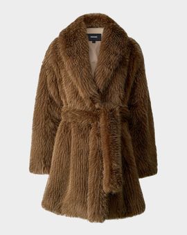 Mackage Kacela Faux-Fur Wrap Coat