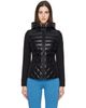 MACKAGE MACKAGE Black AGATHA Quilted Mixed-Media Hooded Jacket - 1