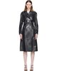 MACKAGE MACKAGE Black CARMELA-SNK Snake Pattern Leather Coat - 1