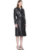 MACKAGE MACKAGE Black CARMELA-SNK Snake Pattern Leather Coat - 2