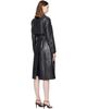 MACKAGE MACKAGE Black CARMELA-SNK Snake Pattern Leather Coat - 3