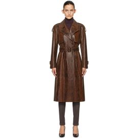 MACKAGE MACKAGE Brown CARMELA-SNK Leather Trench Coat