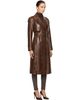 MACKAGE MACKAGE Brown CARMELA-SNK Leather Trench Coat - 2