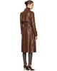 MACKAGE MACKAGE Brown CARMELA-SNK Leather Trench Coat - 3
