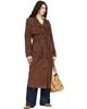 MACKAGE MACKAGE Brown Gael-SU Maxi Suede Trench Coat - 4