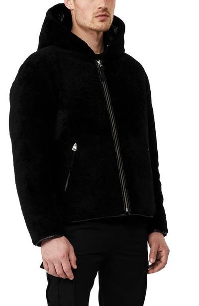 Mackage Mackage Bryce Reversible Water Resistant Genuine Shearling Down Coat