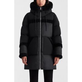 Mackage Mackage Carmina Genuine Shearling Trim Down Coat