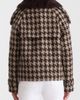 Mackage Mackage Edwina Wool Blend Coat with Genuine Shearling Collar - 2