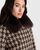 Mackage Mackage Edwina Wool Blend Coat with Genuine Shearling Collar - 4