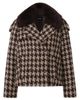 Mackage Mackage Edwina Wool Blend Coat with Genuine Shearling Collar - 5