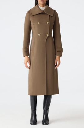 Mackage Mackage Elodie Double Breasted Military Maxi Coat