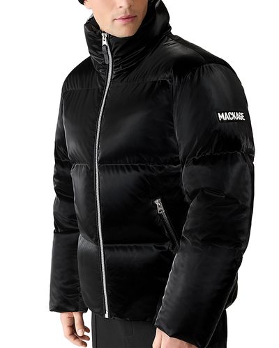 Mackage Mackage Kent-Glo High Gloss Quilted Hooded Down Jacket