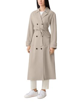 Mackage Mackage Lorna Wool Gabardine Trench Coat