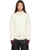 MACKAGE MACKAGE Off-White Gladys Knit Half-Zip Pullover Sweater - 1