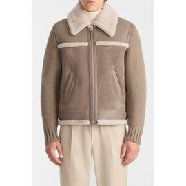 Mackage Mackage Torrian Genuine Shearling & Leather Jacket