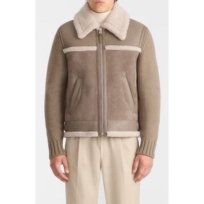 Mackage Mackage Torrian Genuine Shearling & Leather Jacket