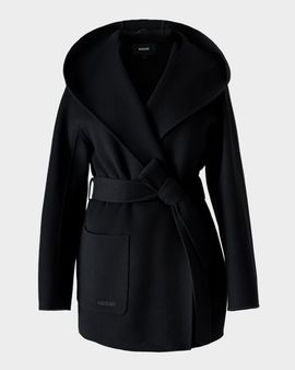 Mackage Paya-Z Hooded Wool Wrap Coat