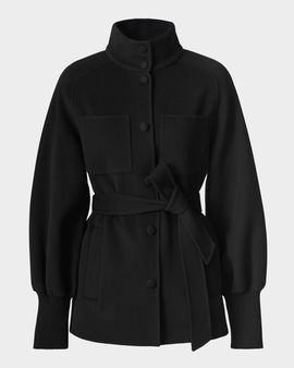 Mackage Shania Belted Double-Face Wool Jacket
