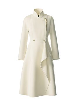 Mackage Women's Annia Wool Flared Wrap Coat