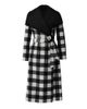 Mackage Women's Mai-Pl Check Wool Reversible Wrap Coat - 8