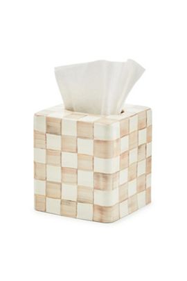 MacKenzie-Childs Checkered Boutique Tissue Box Cover