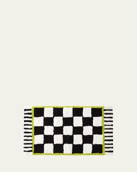 MacKenzie-Childs Courtly Check Bath Rug, 34" x 24"