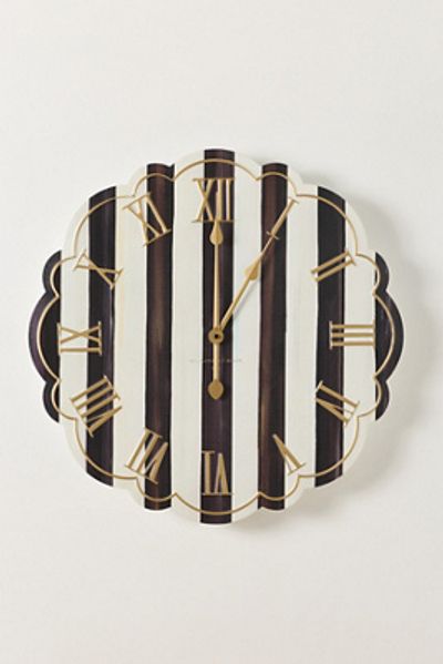 MacKenzie-Childs Courtly Stripe Wall Clock