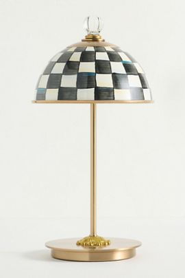 MacKenzie-Childs LED Rechargeable Cordless Dome Table Lamp