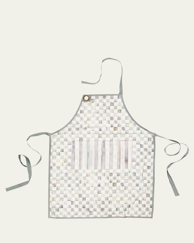 MacKenzie-Childs Sterling Check Bistro Apron