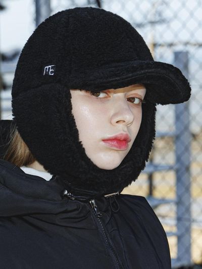 macky bookle cap hat [black]