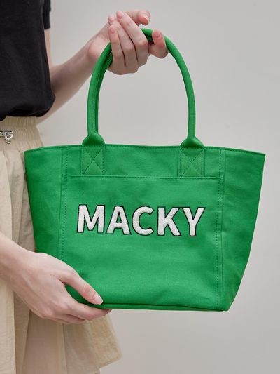 macky bookle field tote bag [green]
