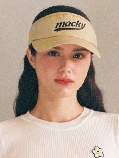 macky flua sun visor hat [beige]