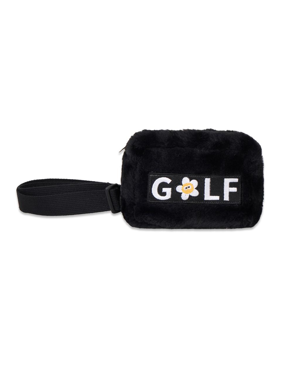 macky Fur Golf Belt Bag [Black]