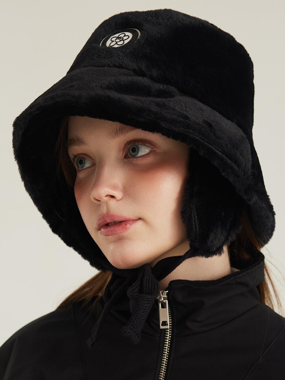 macky Fur Tender Bucket Hat [Black]