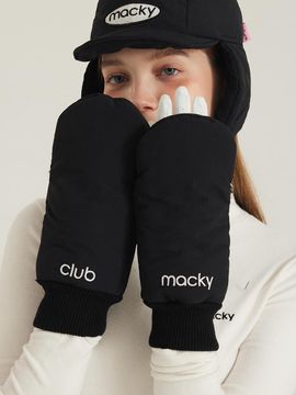 macky Logo Padded Gloves [Black]
