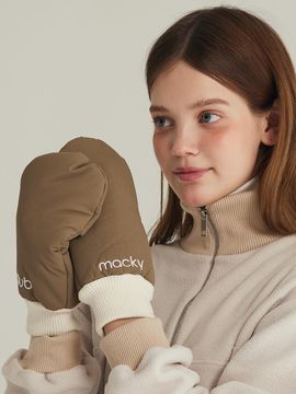 macky Logo Padded Gloves [Khaki]